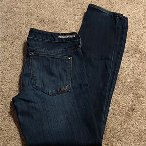 Express Women's Deep Indigo Straight Leg Jeans